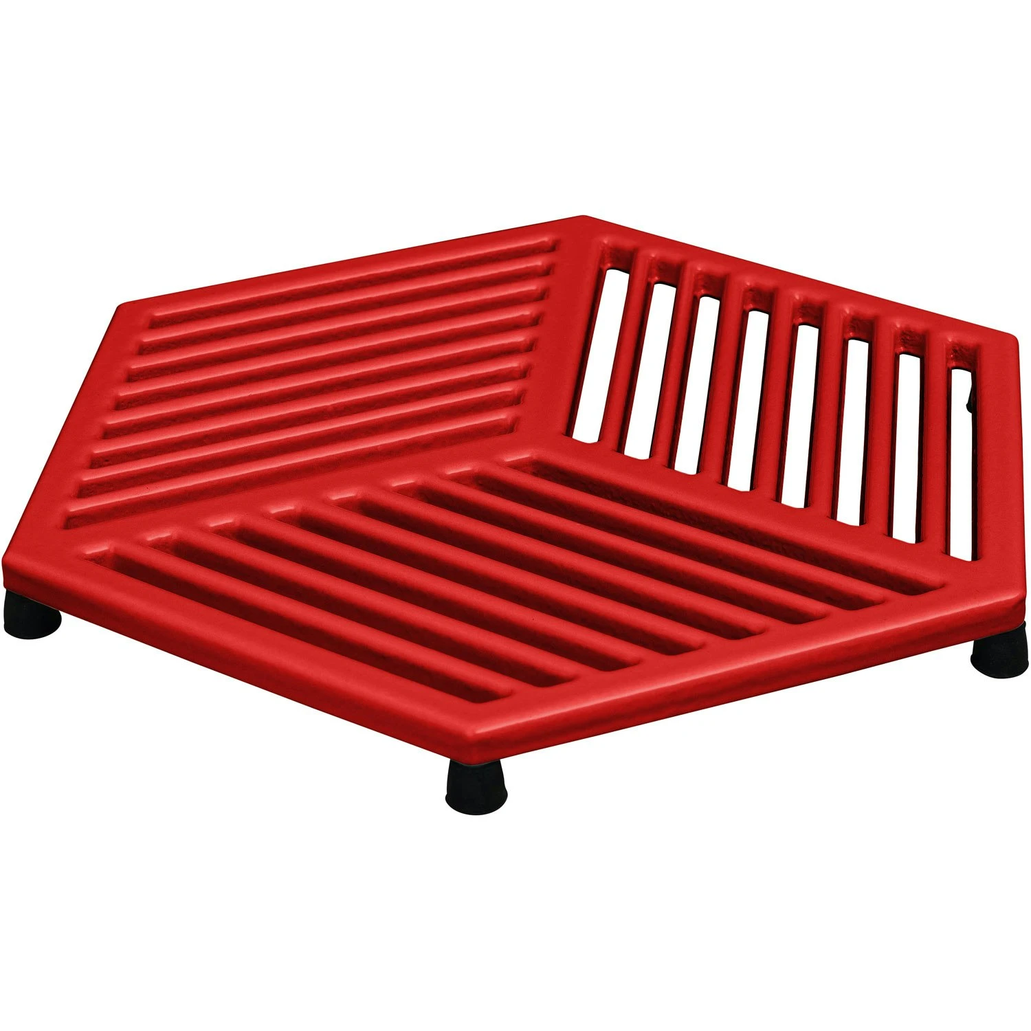 Denby Pomegranate Topfuntersetzer Gusseisen 21,5x24,5 Cm, Rot – Bild 2