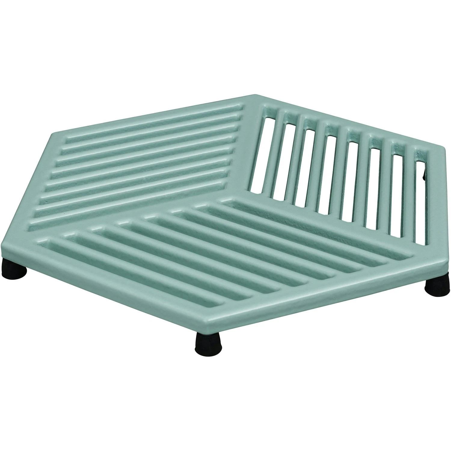 Denby Pavilion Topfuntersetzer Gusseisen 21,5x24,5 Cm, Hellblau – Bild 2