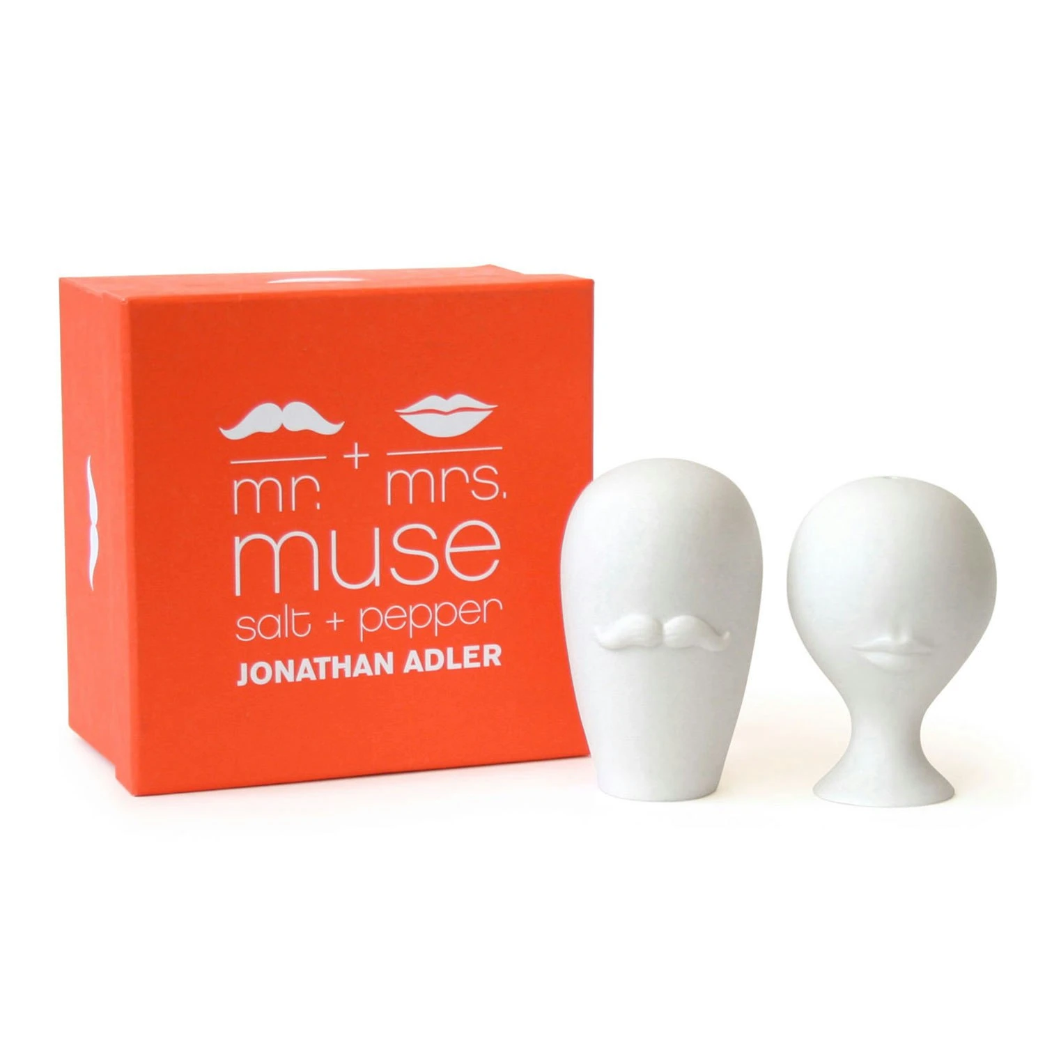 Jonathan Adler Mr. & Mrs. Muse Salz & Pfefferstreuer, Weiss