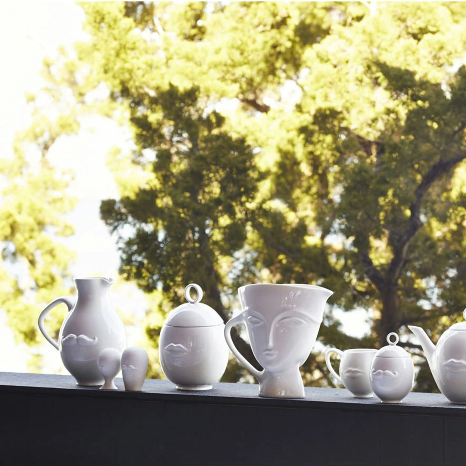 Jonathan Adler Mr. & Mrs. Muse Salz & Pfefferstreuer, Weiss – Bild 4