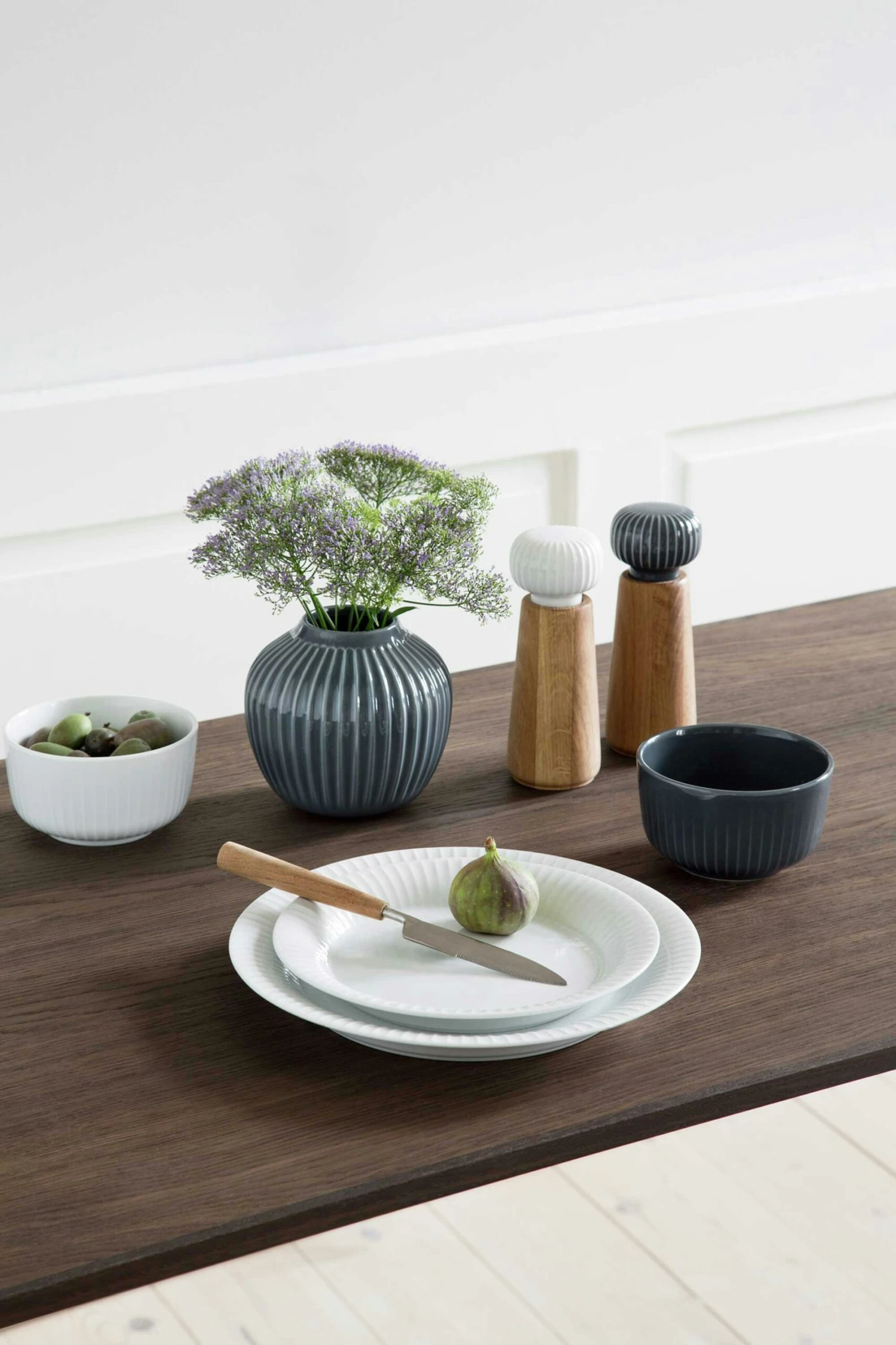 Kähler Hammershøi Kräutermühle Large, Weiß – Bild 5