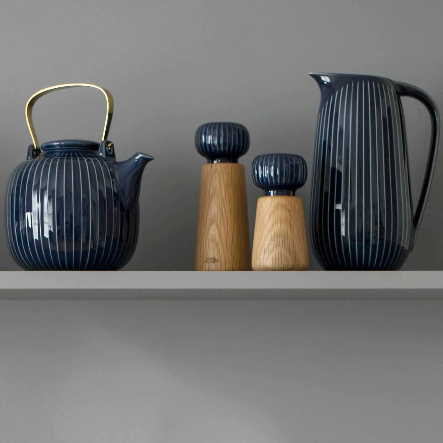 Kähler Hammershøi Kräutermühle Large, Weiß – Bild 2