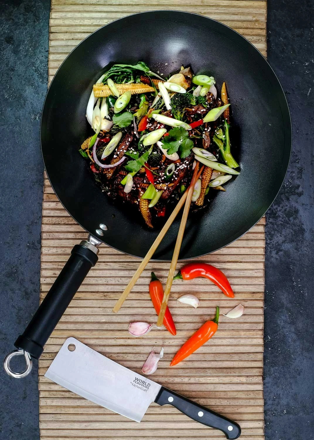 Kitchen Craft World Of Flavours Wok-Pfanne 30 Cm – Bild 5