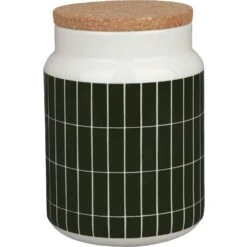 Marimekko Oiva/Tiiliskivi Dose 120 Cl, Weiß / Dunkelgrün