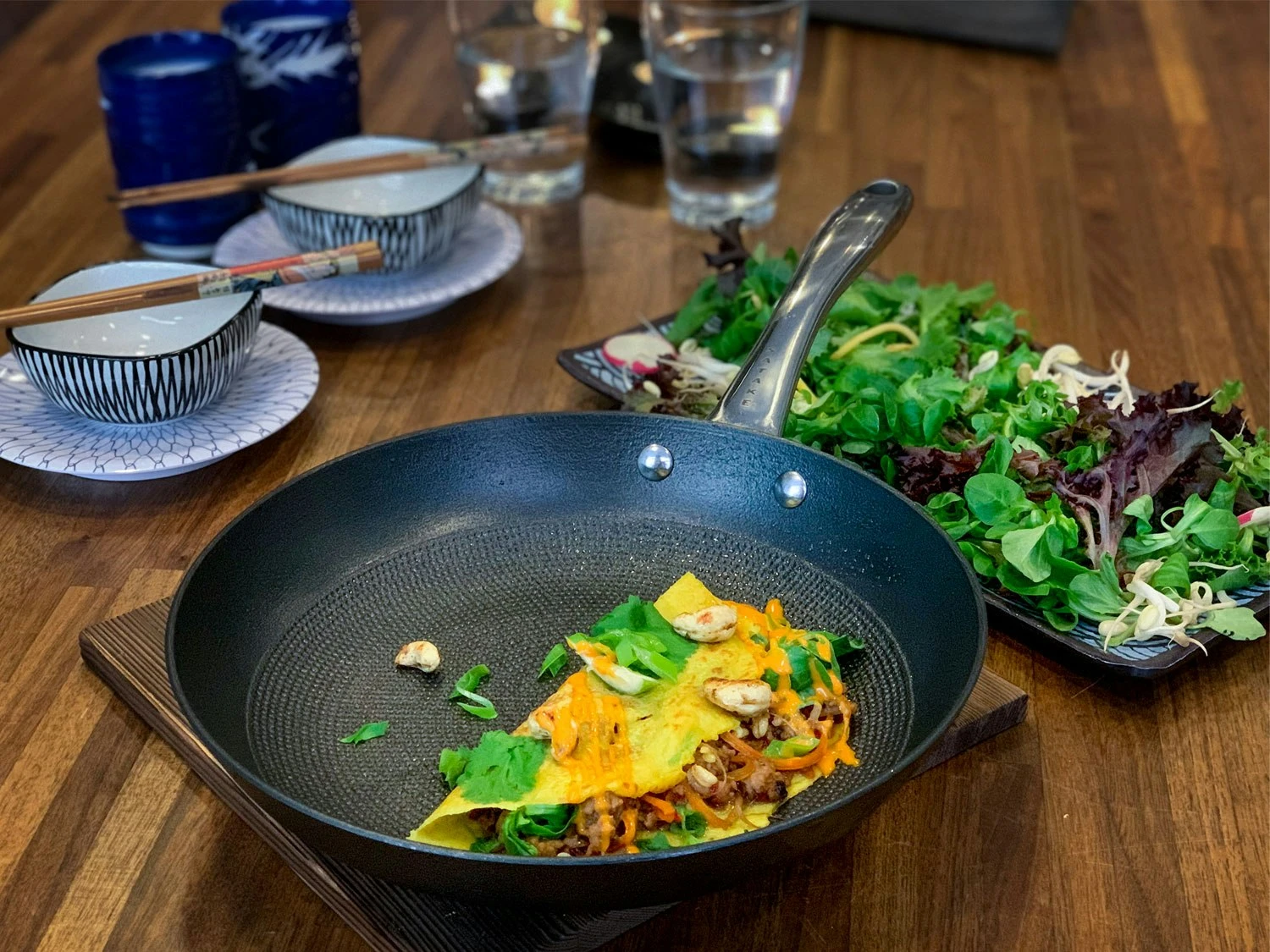 Satake Grillpfanne Leichtgusseisen, Honeycomb/ Ø24 – Bild 3