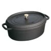 Staub Oval Kochtopf Aus Gusseisen 12 L, Schwarz