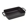 Staub Rectangular Dish In Cast Iron, Black