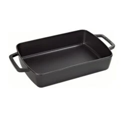 Staub Rectangular Dish In Cast Iron, Black