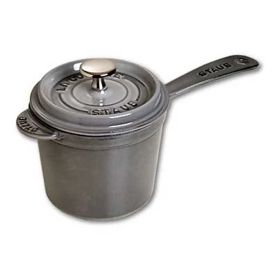Staub Small Round Casserole In Cast Iron, Grey