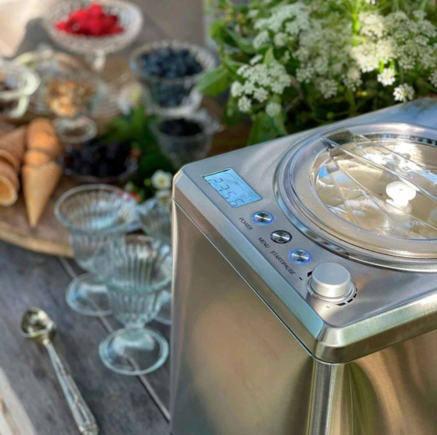 Wilfa Eismaschine 2,5 L Silber – Bild 5