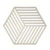 Zone Denmark Hexagon Untersetzer, Warmgrau