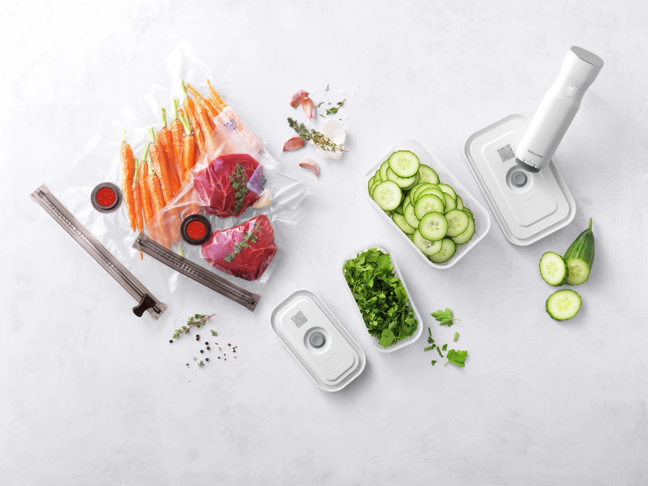 Zwilling Fresh & Save Starter-Kit Mit Vakuumpumpe / Taschen / Behälter Aus Plastik, 7 Teile – Bild 3